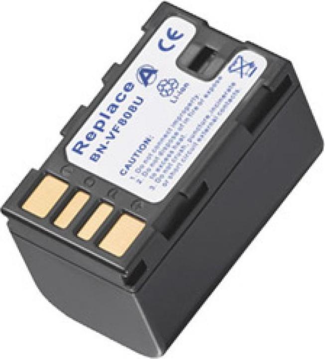 Actual product image AccuCell Battery JVC BN-VF815 U, BN-VF808 U (Camera battery)