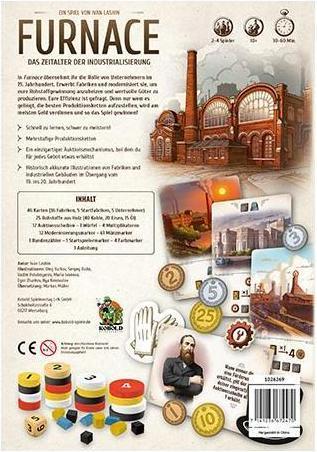 Actual product image 1026269 - Furnace: The Age of Industrialization - 2-4 players, 10 Years (DE Edition) (German)