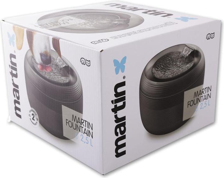 Actual product image Martin drinkfontein voor kat en kleine hond zwart (2.50 l)