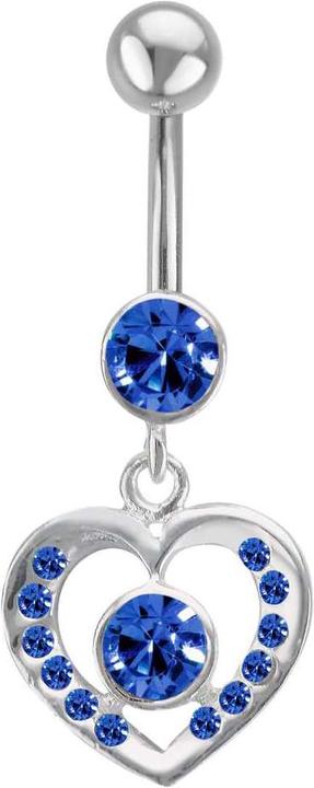 Immagine prodotto Bijouteria Piercing ventre (Acciaio chirurgico 316L, Vetro (di orologio), Argento 925)