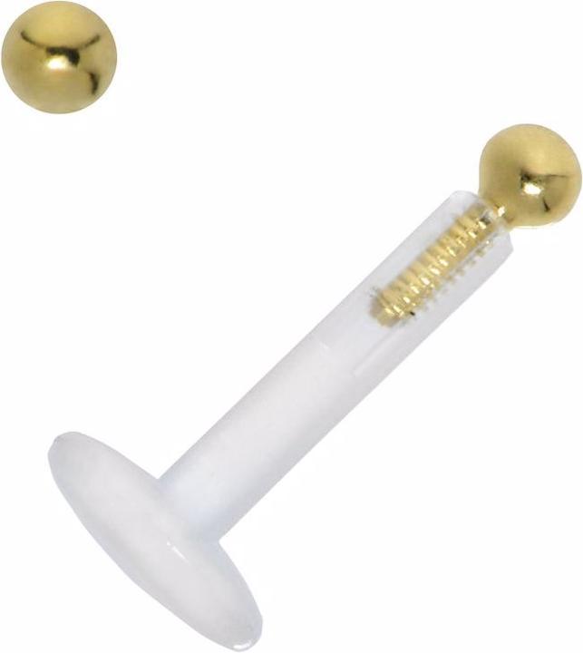 Bijouteria Piercing (Bioplast, Gold 18K)
