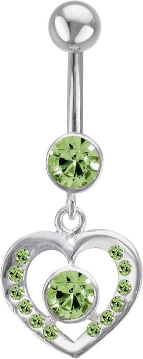 Immagine prodotto Bijouteria Piercing ventre (Acciaio chirurgico 316L, Vetro (di orologio), Argento 925)