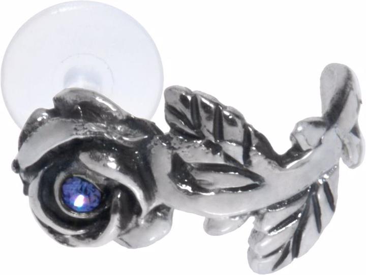 Bijouteria Ohrpiercing (Bioplast, Kristall, Silber 925)