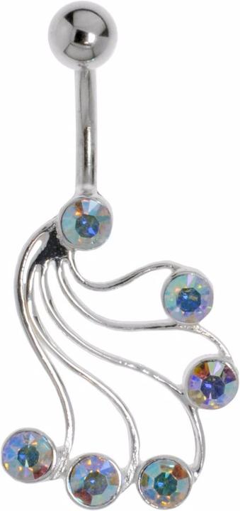 Immagine prodotto Bijouteria Piercing ventre (Acciaio chirurgico 316L, Vetro (di orologio), Argento 925)