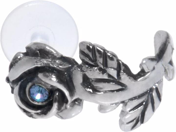 Bijouteria Ohrpiercing (Bioplast, Kristall, Silber 925)