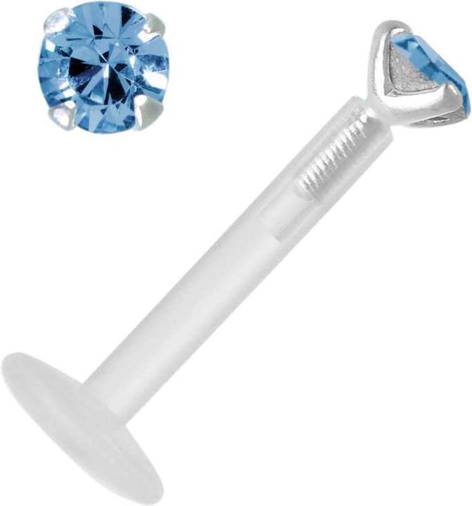 Bijouteria Piercing (Bioplast, Silber 925, Premium Kristall)