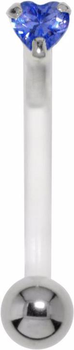 Bijouteria Bauchpiercing (Silber 925, Zirkonia, Bioplast, Chirurgenstahl 316L)