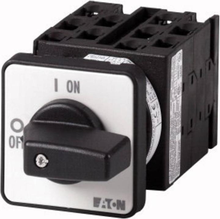Produktbild Eaton Stufenschalter, Kontakte: 9, 20 A, Frontschild: 1-3, 45 °, 3 Stufen 45°, rastend, Einbau