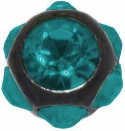 Bijouteria 1.2mm Piercing-Kugel (Chirurgenstahl 316L, PVD Beschichtung (schwarz), Premium Kristall)