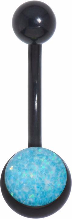 Produktbild Bijouteria Bauchpiercing (Chirurgenstahl 316L, Epoxiharz, PVD Beschichtung (schwarz))