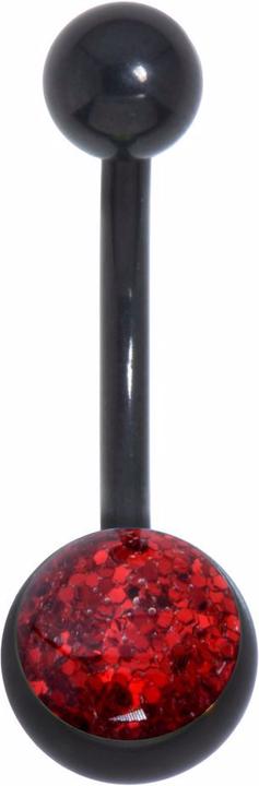 Immagine prodotto Bijouteria Piercing ventre (Acciaio chirurgico 316L, Resina epossidica, Rivestimento PVD (nero))