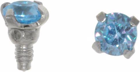 Bijouteria Dermal-Anchor Aufsatz (Chirurgenstahl 316L, Kristall)