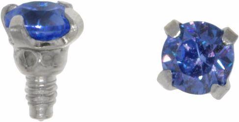 Bijouteria Dermal-Anchor Aufsatz (Chirurgenstahl 316L, Kristall)