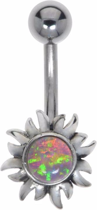 Bijouteria Bauchpiercing (Chirurgenstahl 316L, Schmuckstein, Silber 925)