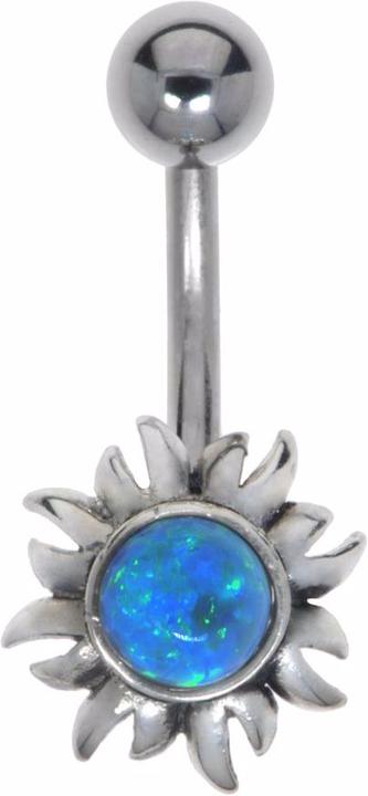 Bijouteria Bauchpiercing (Chirurgenstahl 316L, Schmuckstein, Silber 925)