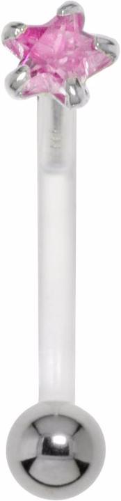 Bijouteria Bauchpiercing (Chirurgenstahl 316L, Silber 925, Zirkonia, Bioplast)