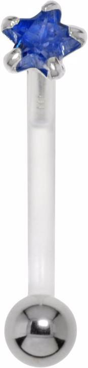Bijouteria Bauchpiercing (Silber 925, Zirkonia, Bioplast, Chirurgenstahl 316L)