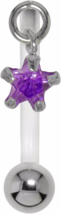 Transparent, Violet, Silver