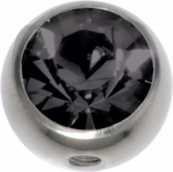 Bijouteria Piercingverschluss (Kristall, Chirurgenstahl 316L)