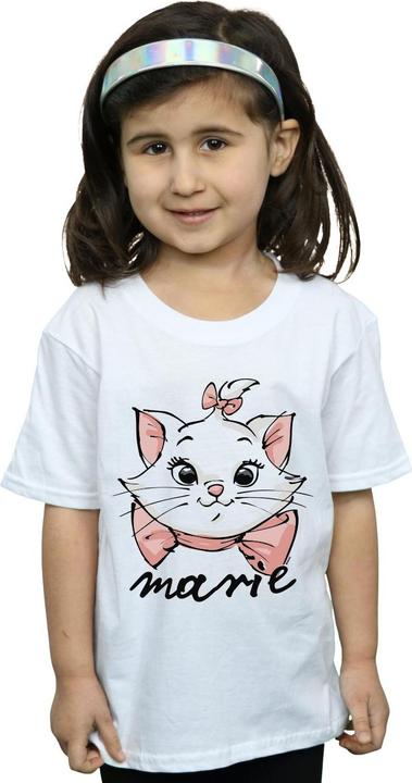 Immagine prodotto Disney The Aristocats Marie Sketch Face Maglietta Ragazze (140, 146)