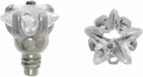 Bijouteria Dermal-Anchor Aufsatz (Kristall, Chirurgenstahl 316L)