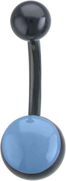 Bijouteria Bauchpiercing (Email, Chirurgenstahl 316L, PVD Beschichtung (schwarz))