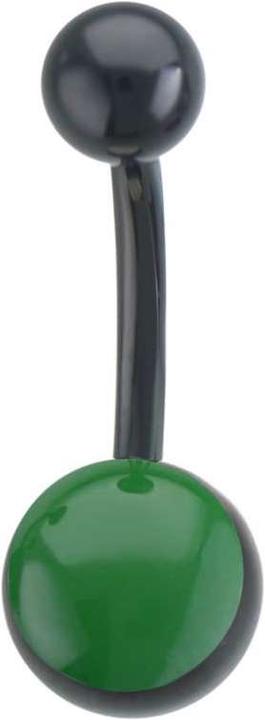 Bijouteria Bauchpiercing (Email, Chirurgenstahl 316L, PVD Beschichtung (schwarz))