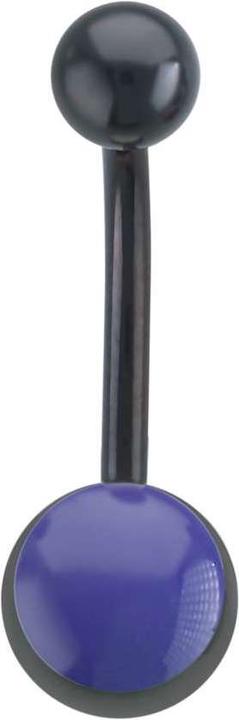 Bijouteria Bauchpiercing (Email, Chirurgenstahl 316L, PVD Beschichtung (schwarz))