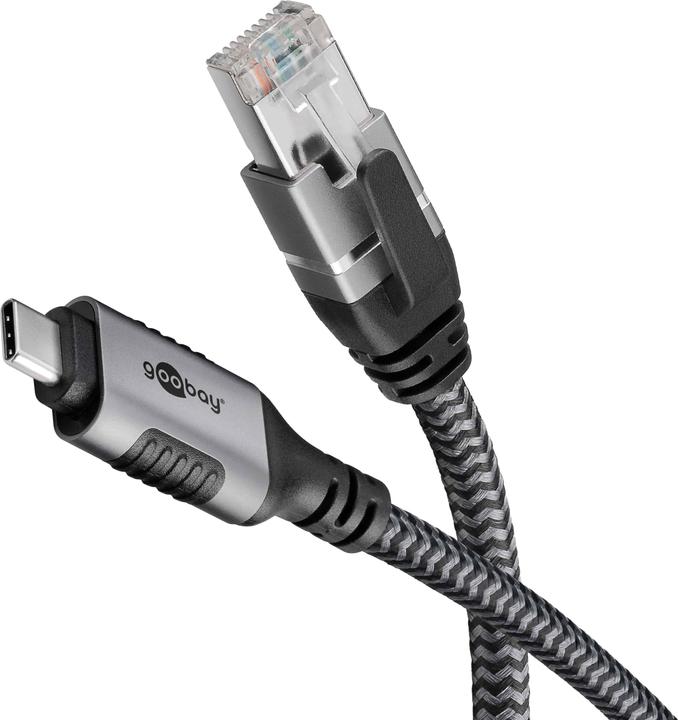 Immagine prodotto Goobay Cavo Ethernet da USB-C a RJ45, 1 m (RJ45, USB-C, RJ45 (1x))