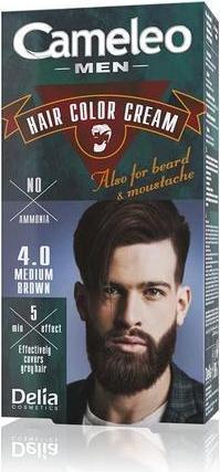 Immagine prodotto Delia Cosmetics Cameleo - Tinta per capelli da uomo in crema per capelli, barba e mustuch 4.0 Medium B (4,0 Marrone medio)