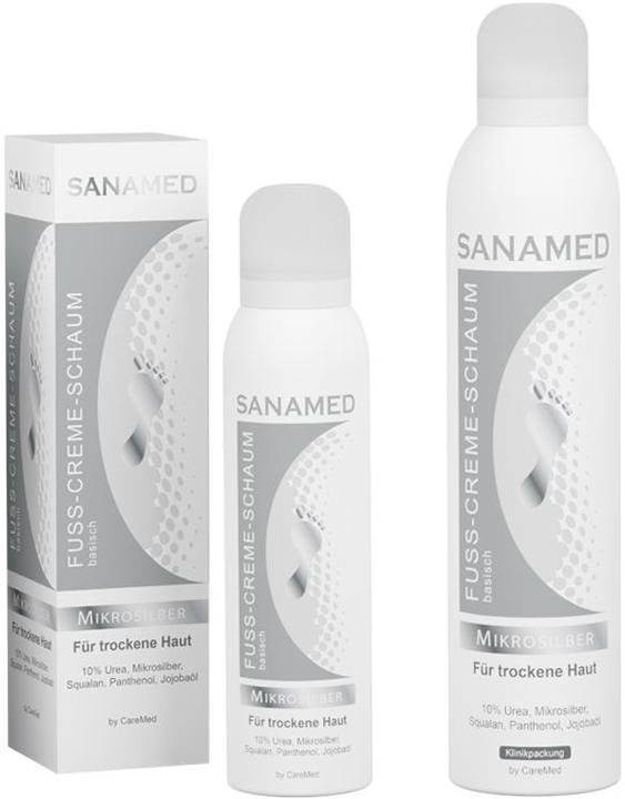 Sanamed Fuss-Creme-Schaum Mikrosilber (Fusscrème & Fussgel, 300 ml)