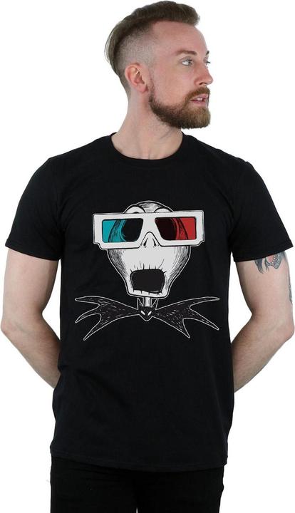 Immagine prodotto Disney Nightmare Before Christmas Jack Skellington 3D Glasses Maglietta Uomo (XL)