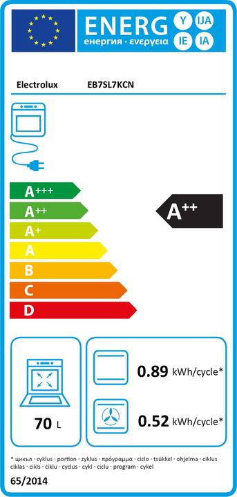 Energie-Label Electrolux Eb7sl7kcn