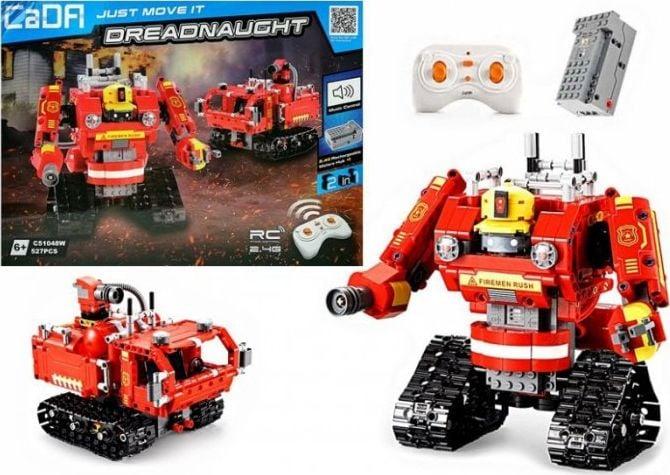 Actual product image Lean Toys Lean Sport Robot z Klocków R/C 2.4G 527 elementów Czerwony
