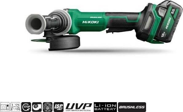 Hikoki Smerigliatrice angolare a batteria G1813DVFWQZ Multivolt (125 mm)