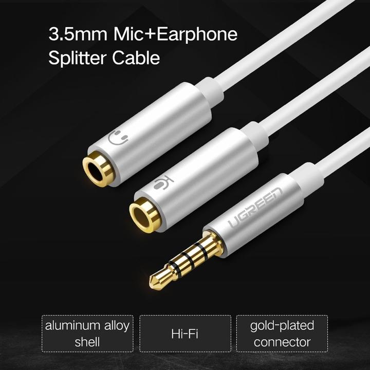 Actual product image Ugreen 3.5mm Headset Splitter (0.20 m, 3.5mm jack (AUX))
