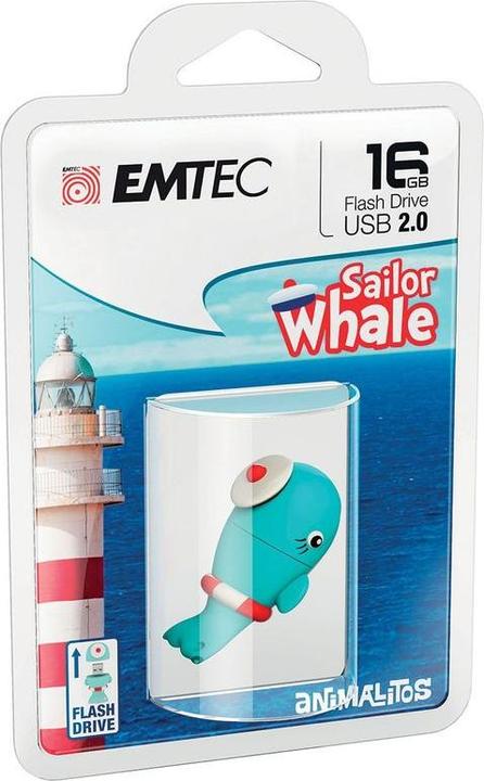 Produktbild Emtec M337 Sailor Whale (16 GB, USB-A)