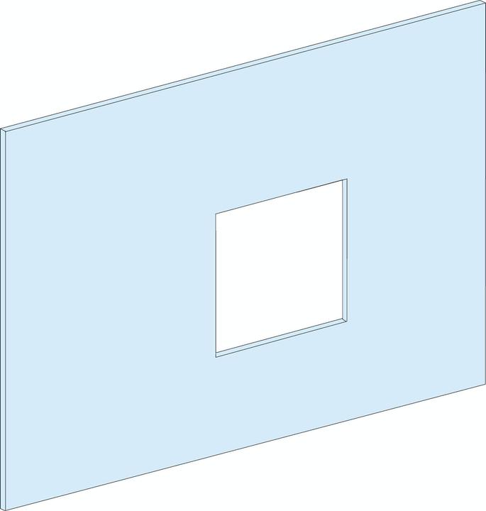 Actual product image Schneider Prisma Plus G metal protection with cut-out for NSX630 600 x 450 mm LVS03275