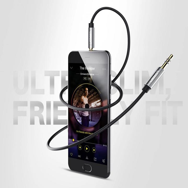 Actual product image Ugreen AV119 Jack cable 3.5mm AUX 3m (black) (3 m, 3.5mm jack (AUX))