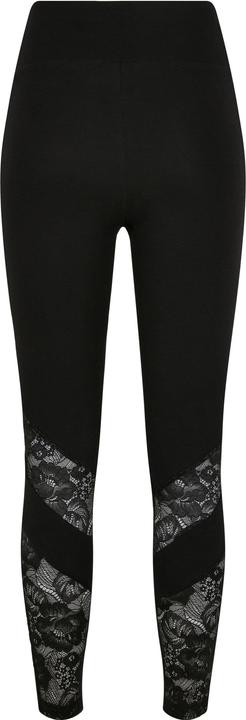 Immagine prodotto Urban Classics Leggings donna a vita alta con inserto in pizzo (5XL)