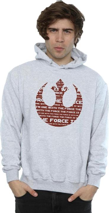 Immagine prodotto Star Wars Rogue One I'm One With The Force Alliance Emblem Red Felpa con Cappuccio Uomo (3XL)