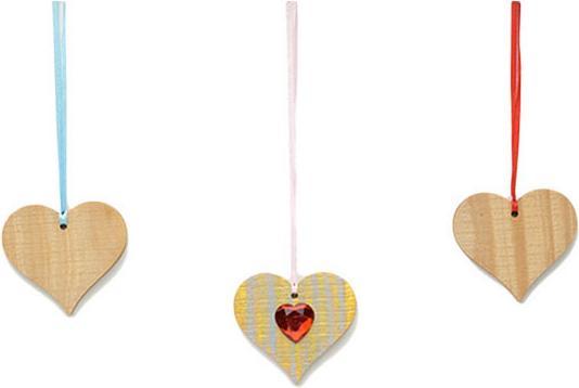 Immagine prodotto Colorations Ornamenti a cuore in legno grandi, 20 pezzi.