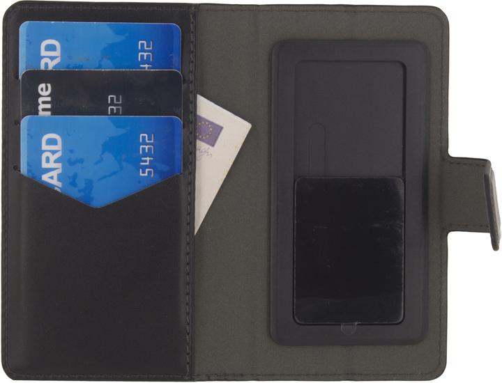 Actual product image Mobilizera Universal Cover Med Cortlommer M Sort Max125mm X 60mm (Sony Xperia Pro, Apple iPhone 5s, Samsung Galaxy W I8150, Apple iPhone SE, Nokia Asha 303, Nokia E6-00, Apple iPhone 5, Apple iPhone 4, Apple iPhone 4s, Doro 1370, Nokia 225, Samsung Omnia W I8350, Nokia X2-01, HTC Desire S, Apple iPhone 5c, HTC One V)