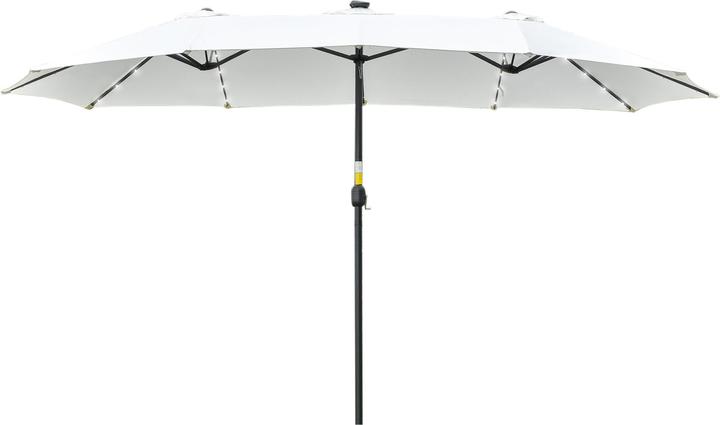 Produktbild Outsunny Sonnenschirm mit Solar-LED-Leuchte (2.65 m)