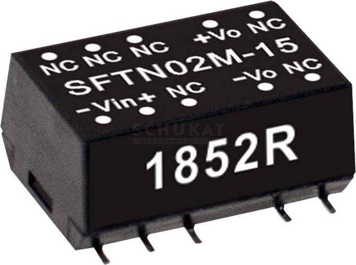 Produktbild MeanWell SMD DC/DCWandlerModule Serie SFTN02 SMD Case Single Output 1 ungeregelt