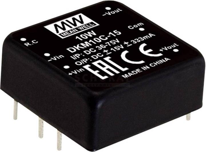 Produktbild MeanWell DC/DCWandlerModule Serie DKM10 x1 Case Dual Output 1 geregelt