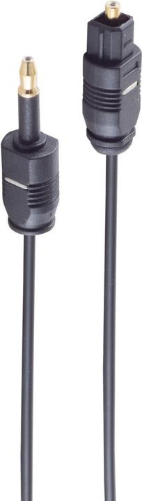 Produktbild Shiverpeaks ®-BASIC-S--Lichtwellenleiterkabel 2,2mm, Toslink-Stecker auf 3,5mm Opti-Stecker, 1,0m (1 m, TOSLINK)