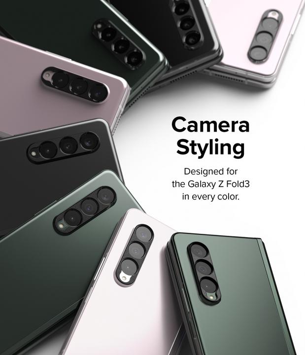 Produktbild Ringke Galaxy Z Fold 3 Camera Styling camera island protector Black (1 Stück, Samsung Galaxy Z Fold3)