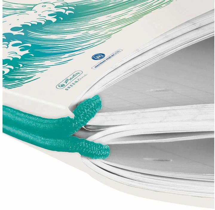 Productafbeelding Herlitz Notitieboek GREENline my.book flex A5, Stip, golf (A5, Gestippeld, Softcover)