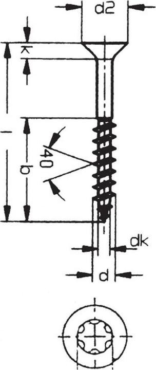 Produktbild Kletterbude Holzschraube für Klettergriffe